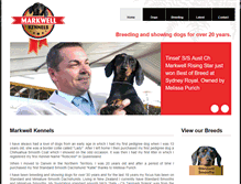 Tablet Screenshot of markwellkennels.com